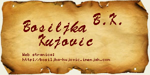 Bosiljka Kujović vizit kartica